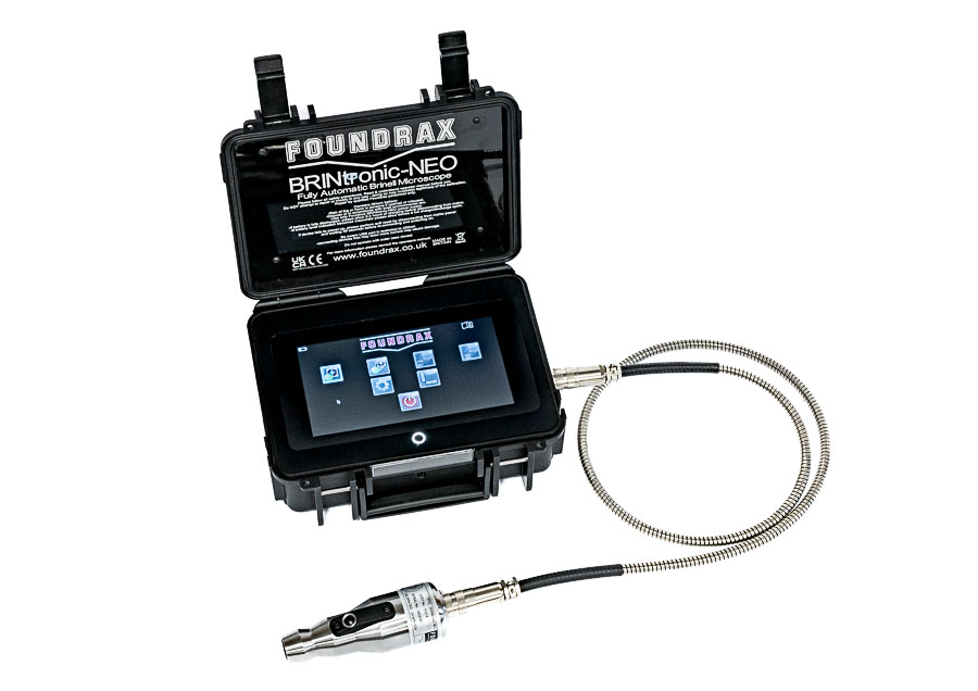 Automatic Brinell measurement microscope manufactured by Foundrax