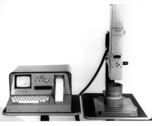 A Brinell testing measurement microscope invented by Foundrax